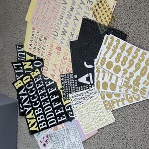 Scrapbook Letter Stickers